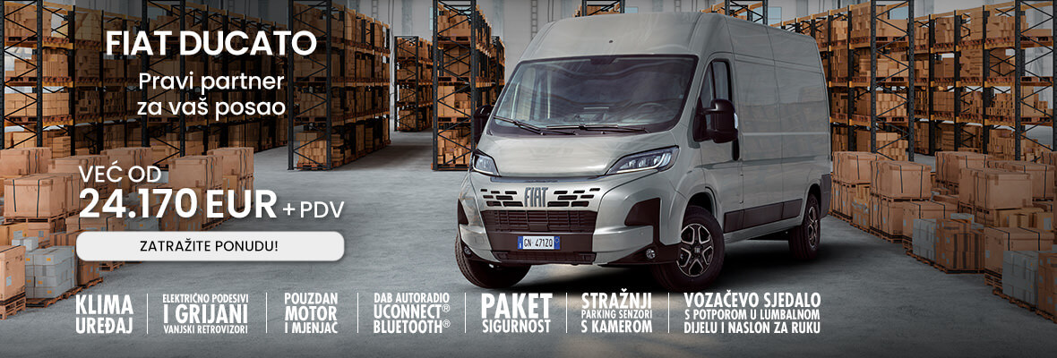 FIAT DUCATO – VEĆ OD 24.170 EUR + PDV